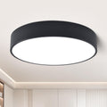 Black Round LED Flush Mount Ceiling Light 5CCT