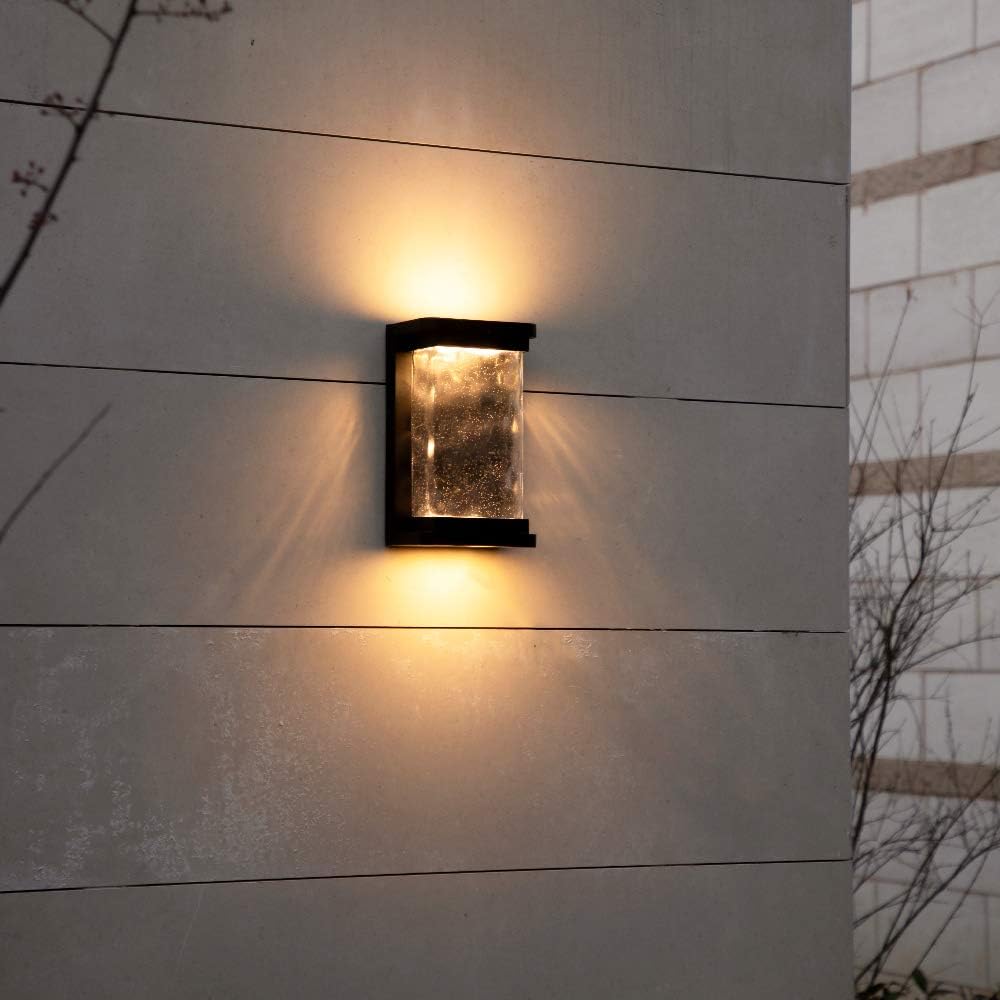 Outdoor Wall Lantern Matte Black 3000K