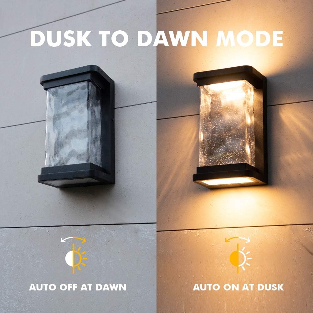 Outdoor Wall Lantern Matte Black 3000K