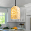 White Capiz Shell Pendant Light Coastal Farmhouse