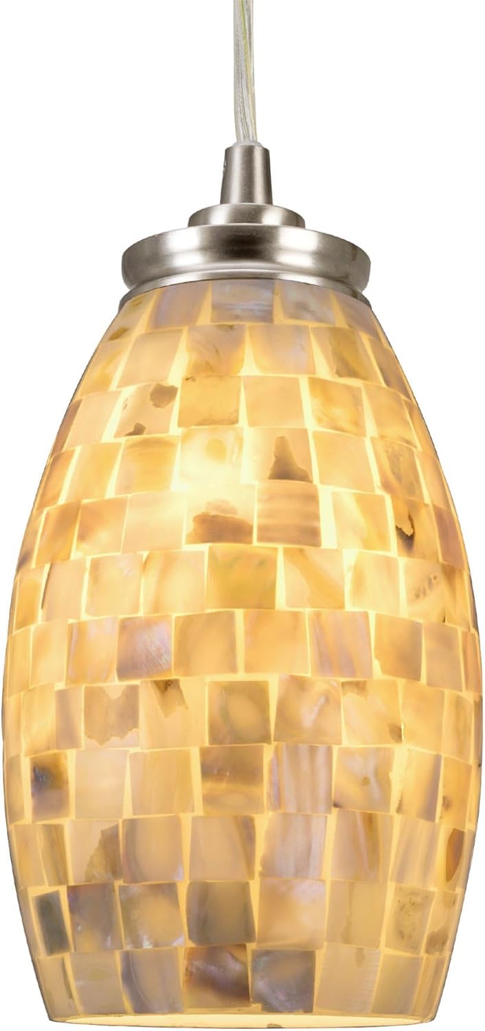 Home Coast Shell Mini Pendant Light 9 Inch