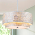 5-Light 2-Tier Capiz Shell Coastal Chandelier