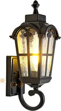 Dusk To Dawn Matte Black Outdoor Wall Lantern
