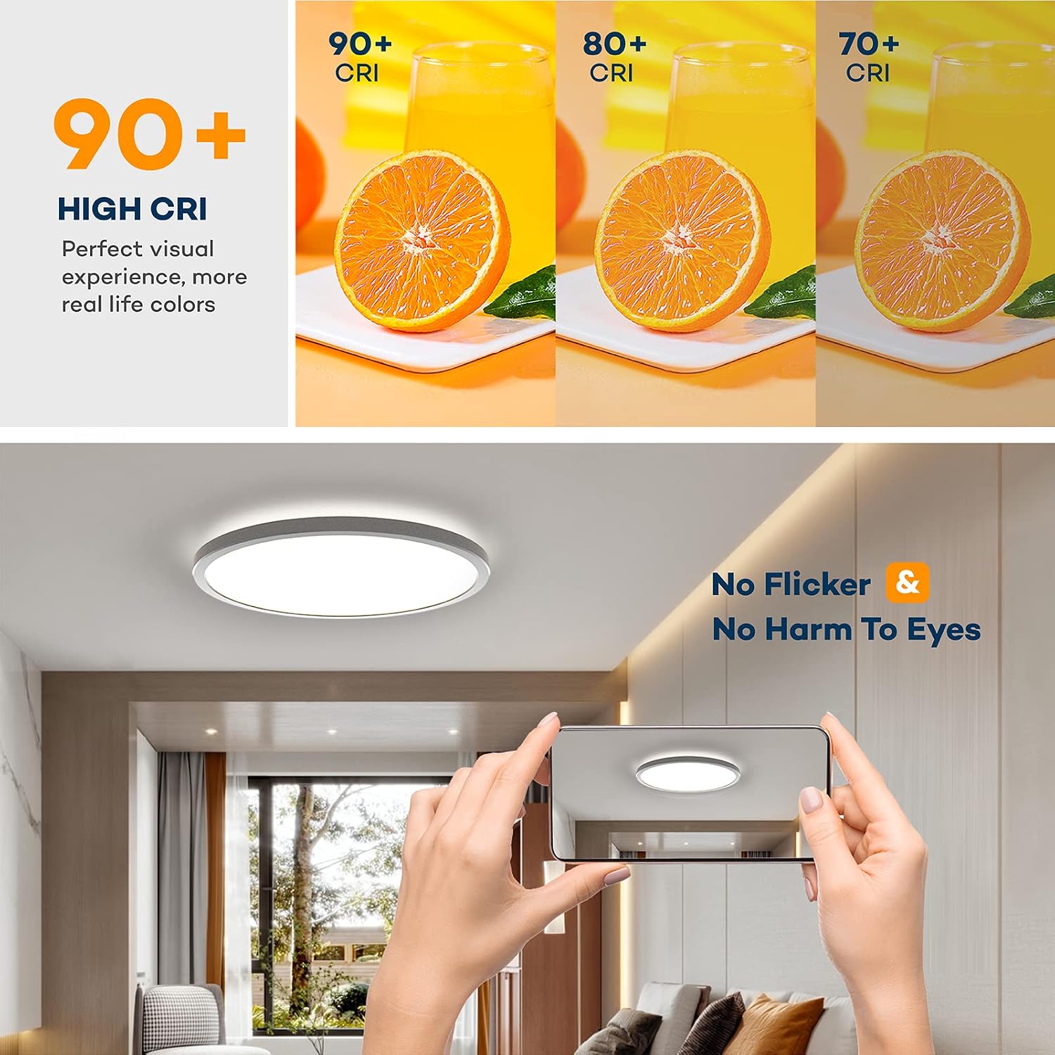 Dimmable LED Ceiling Light 12 Inch