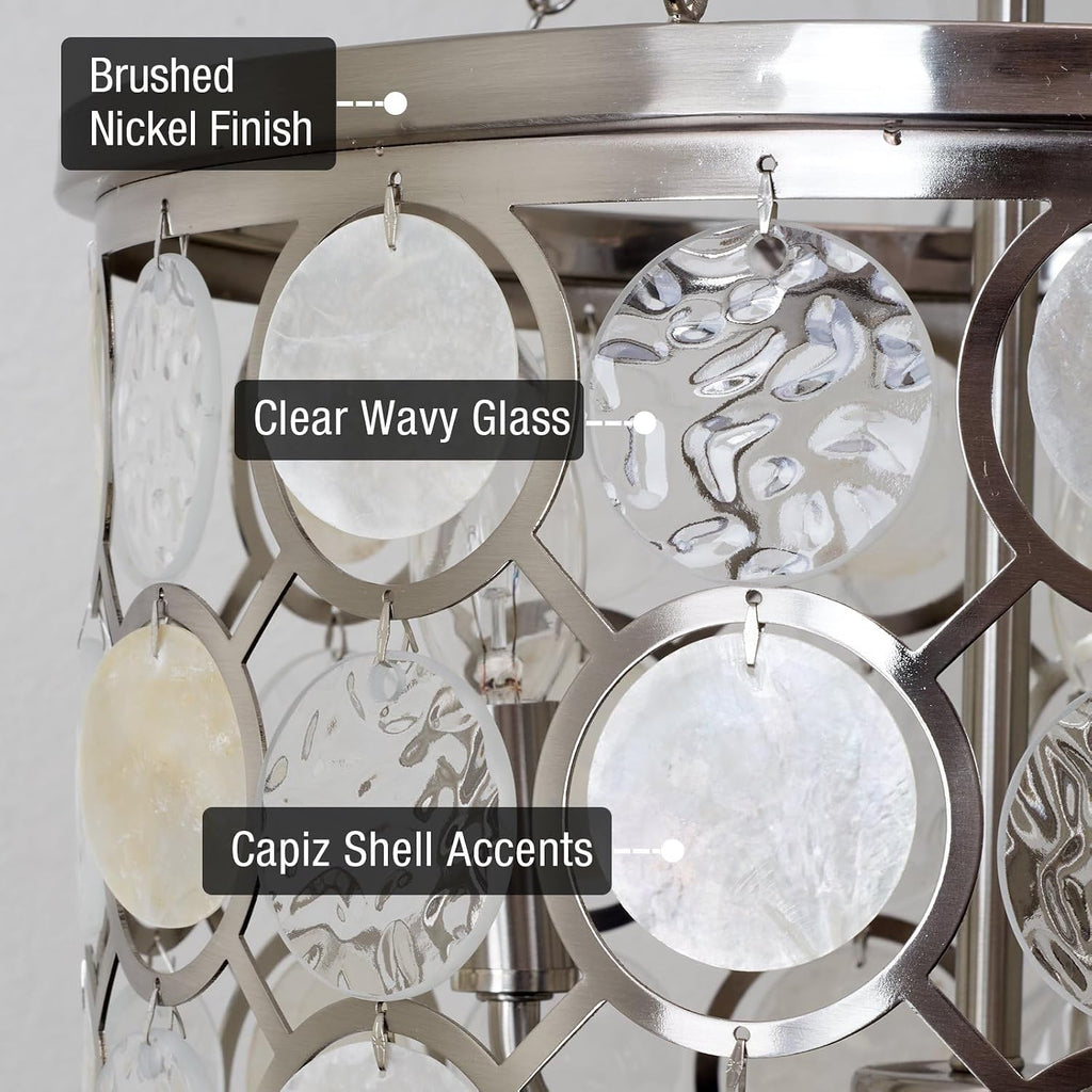 Home Estelle Coastal Pendant Light 18 Inch
