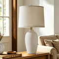 Ceramic Farmhouse Table Lamp 25 Inch